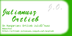 julianusz ortlieb business card